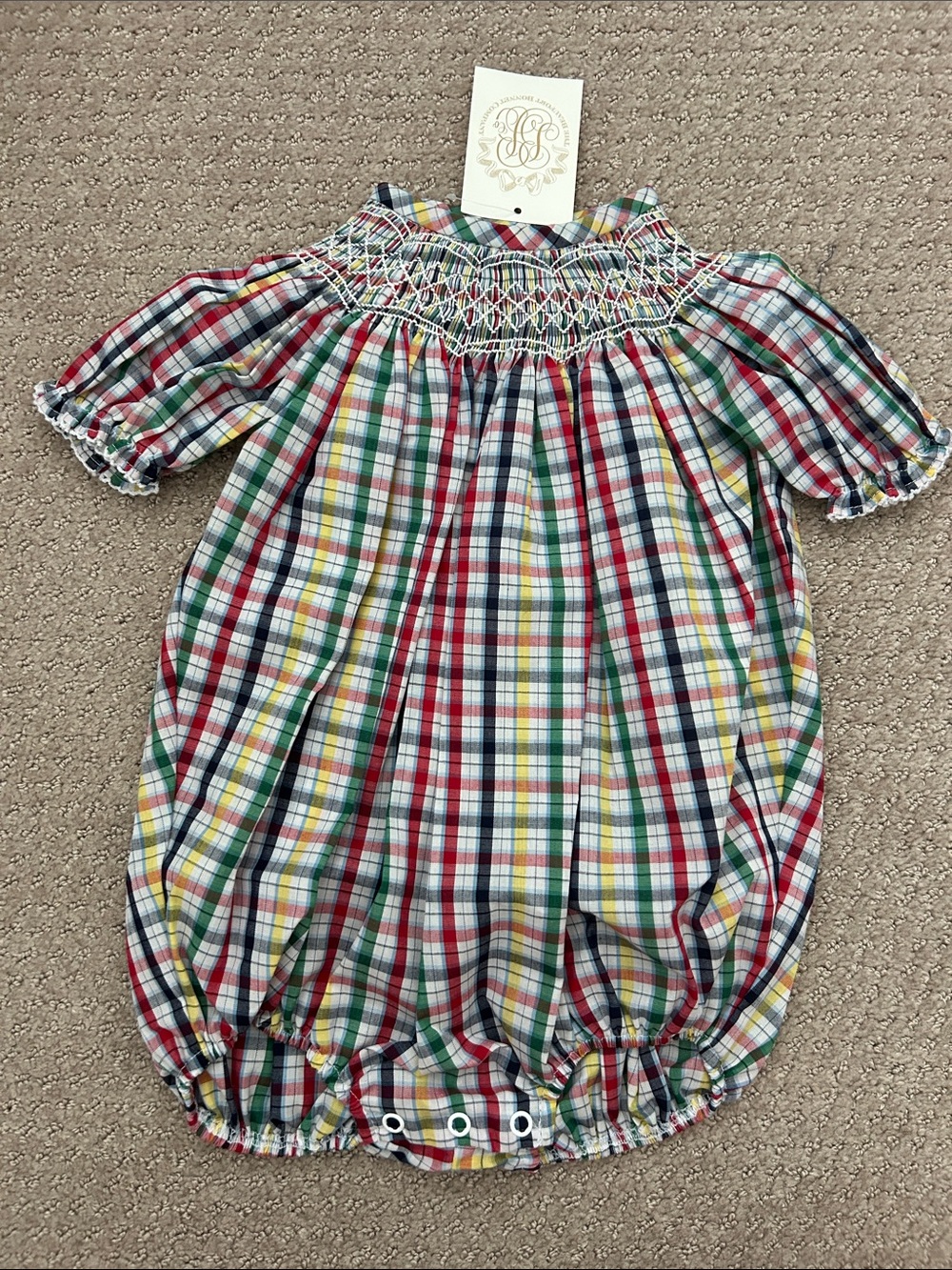 NWT Beaufort Bonnet Company Bridget Bubble in Potomac Plaid